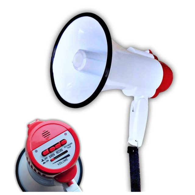 Tuba ręczna nagłaśniająca MINI N 10W (baterie w zestawie) — zdjęcie 1