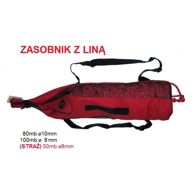Zasobnik z liną 50m x 8mm (STRAŻ) — zdjęcie 1