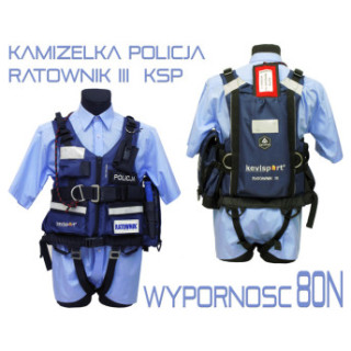 Kamizelka asekuracyjna RATOWNIK III POLICJA KSP 80N (wydłużony czas realizacji)