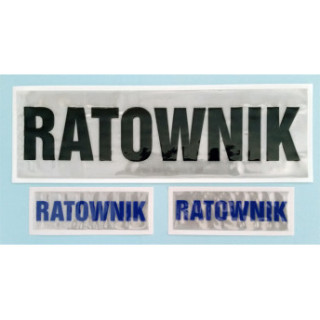 Naszywka odblaskowa duża RATOWNIK z rzepem