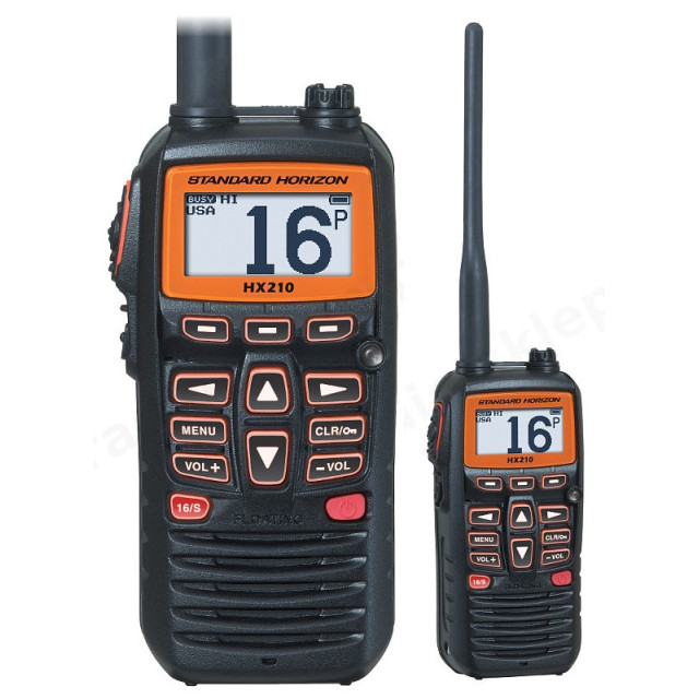 Radio YAESU VERTEX VHF (UKF) Standard Horizon HX-210E-FM/ małe i pływające — zdjęcie 1