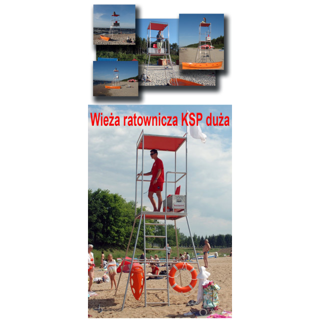 WIEŻA RATOWNICZA DUŻA KSP (PLAŻOWA - KĄPIELISKOWA) — zdjęcie 1