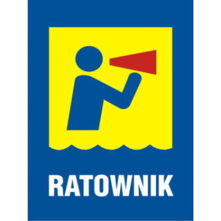 Znak informacyjny 80/60 RATOWNIK