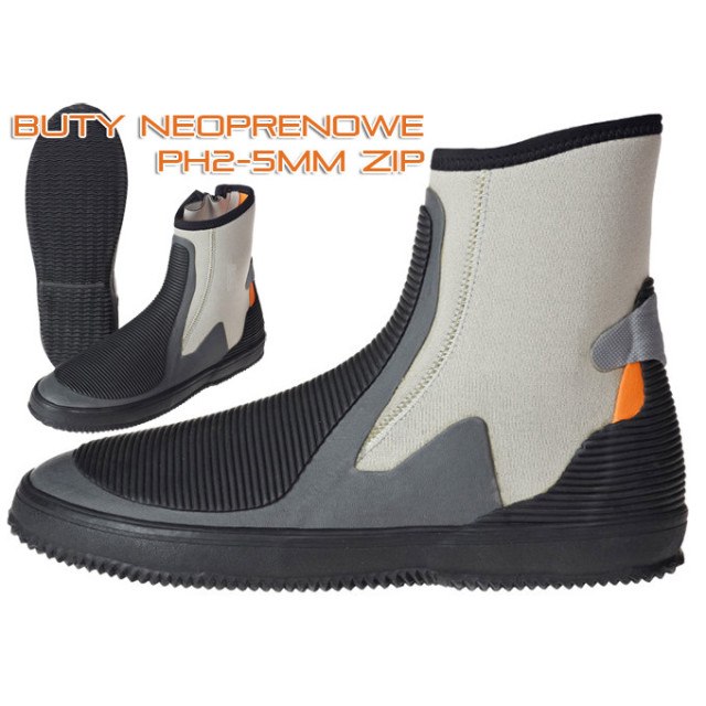 Buty neoprenowe PH2-5mm Zip - NA WYCZERPANIU — zdjęcie 1