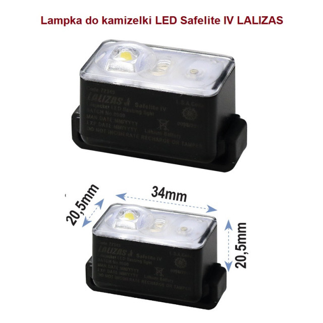 Lampka do kamizelki LED Safelite IV LALIZAS — zdjęcie 1